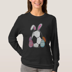 Ein Hase mit einem Football Ostereier Osterhase T-Shirt