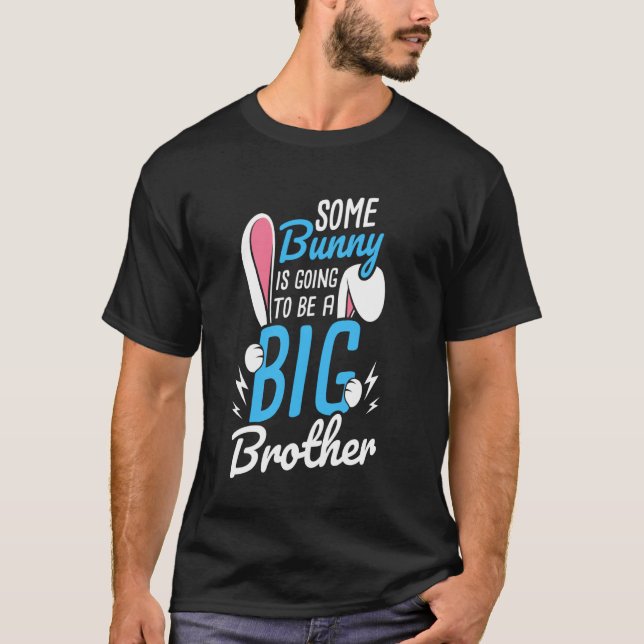 Ein Hase wird ein großer Bruder Ankündigung T-Shirt (Vorderseite)