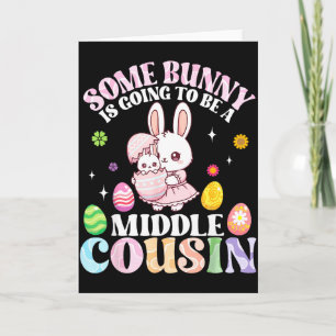 Ein Hase wird ein mittlerer Cousin Ostern P Karte