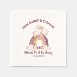 Ein Hase wird Eins Hase 1. Geburtstag Serviette