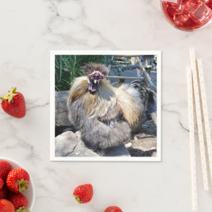 Ein hässliches, flauschiges Huhn, Serviette