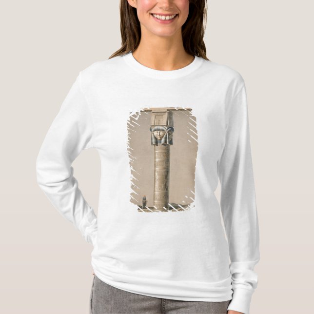 Ein Hathor ging Säule bei Dendarah, Illustration T-Shirt (Vorderseite)