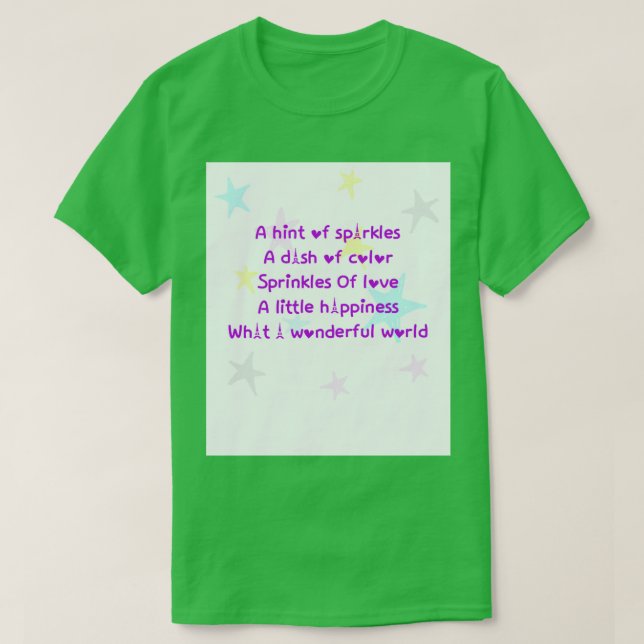 Ein Hauch von Glitzern T-Shirt (Design vorne)