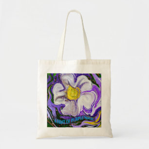 Ein Hauch von lila Magie - Blume Power Tragetasche