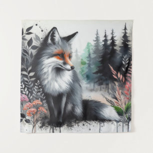 Ein Hauch von Orange Wandteppich