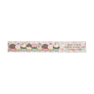 Ein Haufen Cupcakes wrap um die Adressfelder herum