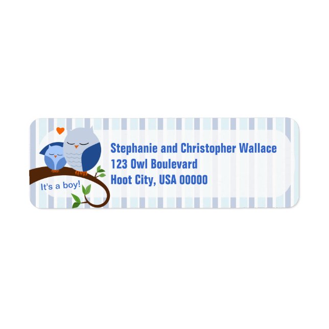 Ein Haufen eines Blauen Rücksendetiketts für eine  (Vorne)