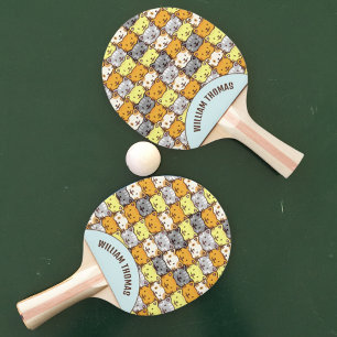 Ein Haufen Muster Personalisiert Ping Pong Pad Tischtennis Schläger