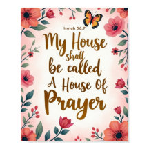 Ein Haus des Gebet 8" x 10" Mauer