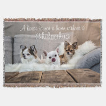 Ein Haus ist kein Zuhause Chihuahua-Throw-Blanket