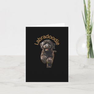 Ein Haus ist keine Zuhause ohne Labradoodle Sticke Karte