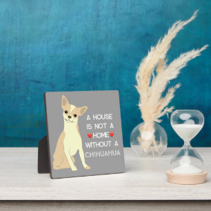 Ein Haus kein Zuhause-Chihuahua-Hund Fotoplatte