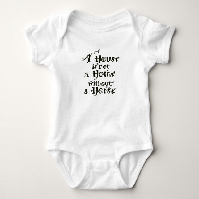Ein Haus ohne Pferd Baby Strampler (Vorderseite)