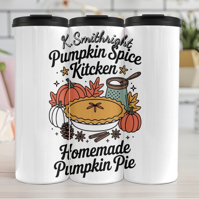 Ein hausgemachtes Pumpkin Pie Küchendesign Thermosbecher (Von Creator hochgeladen)