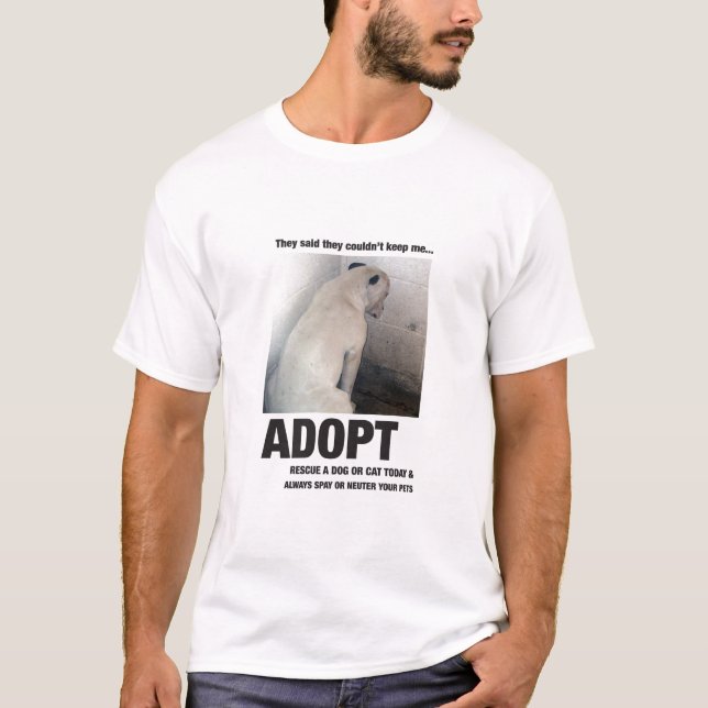 Ein Haustier adoptieren T-Shirt (Vorderseite)
