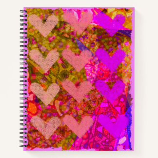 Ein Heart Art Journal Notizbuch