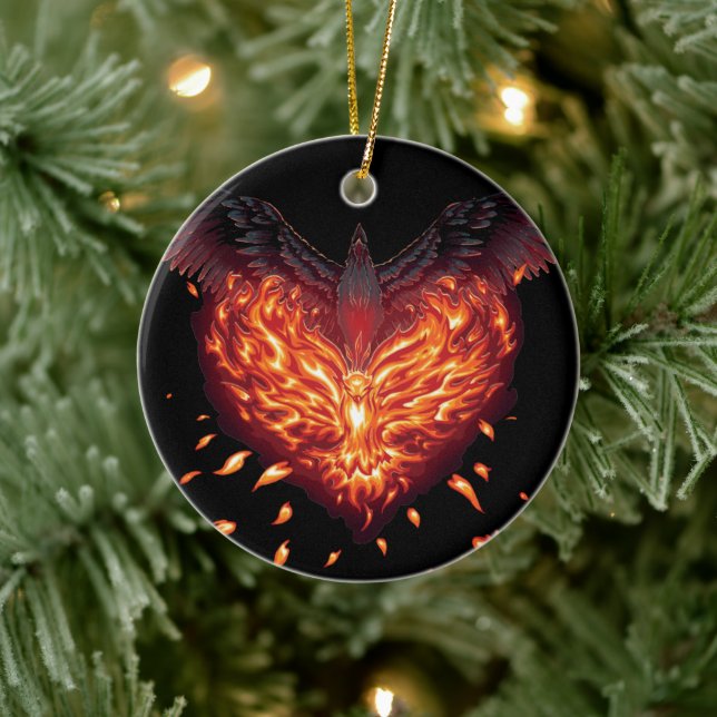 Ein Heart Reborn Keramik Ornament (Baum)