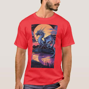 Ein heftiges Drachen, das Tattoos entwerfen, faszi T-Shirt