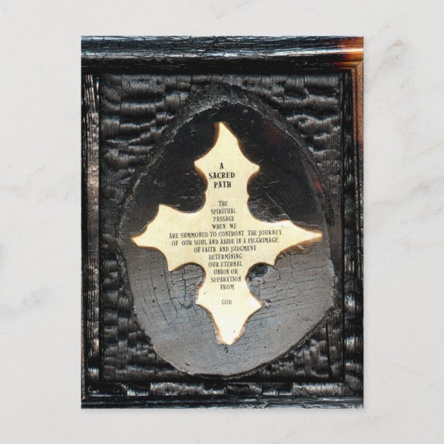 Ein heiliger Weg Postkarte (Vorderseite)
