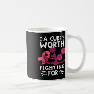 Ein Heilmittel, das es wert ist, für rosafarbenen Kaffeetasse