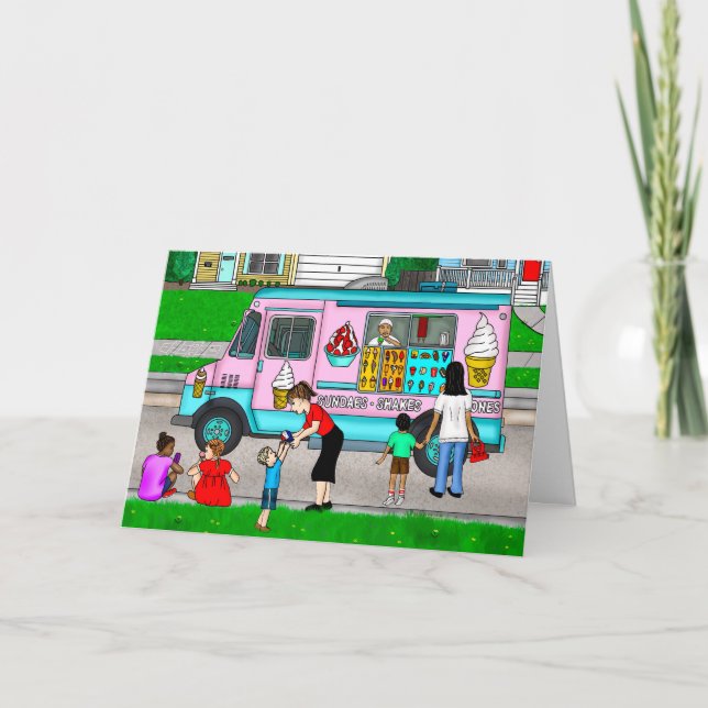 Ein heißer Sommertag | Eine Illustration Karte (Vorderseite)