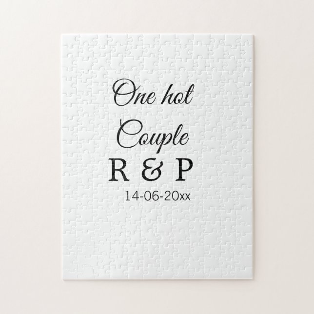 Ein heißes Zusatzpaar Name Anfangsbuchstabe Textda Puzzle (Vertikal)