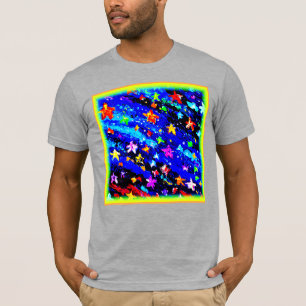 Ein hell gefärbter Sternenhimmel. Jetzt kaufen T-Shirt