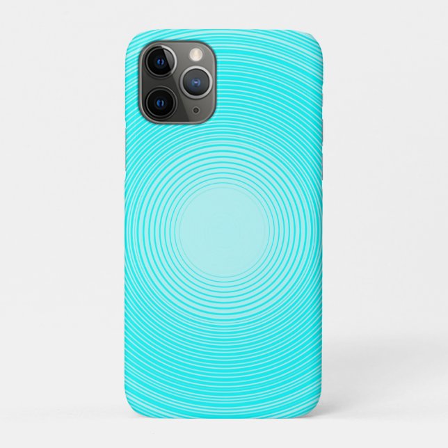 Ein hellblauer Kreis auf einem hellblauen Hintergr Case-Mate iPhone Hülle (Rückseite)