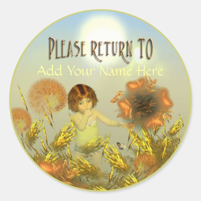 Ein helleres Buchzeichen Runder Aufkleber (Vorderseite)