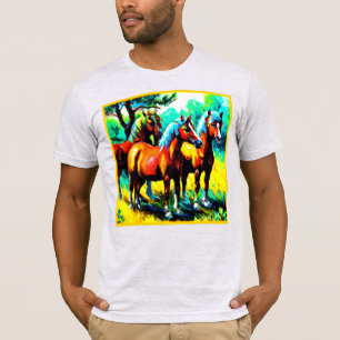 Ein helles und fröhliches Pferd Art Piece. Jetzt k T-Shirt