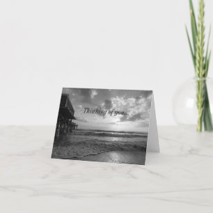 Ein herrlicher Strandvormittag in Graustufen Karte