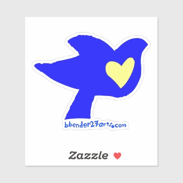 ein Herz für die Ukraine Aufkleber (Blatt)