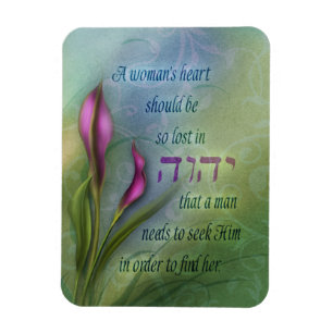 Ein Herz für Frauen - Calla Lily Magnet