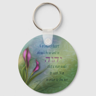 Ein Herz für Frauen - Calla Lily Schlüsselanhänger