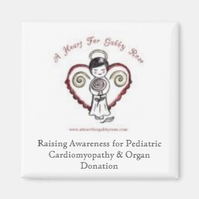 Ein Herz für Gabby-Rose Magnet (Vorne)