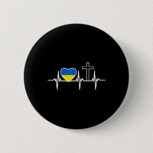 Ein Herz Für Jesus Und Die Ukraine - Christliche K Button