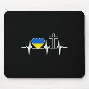 Ein Herz Für Jesus Und Die Ukraine - Christliche K Mousepad