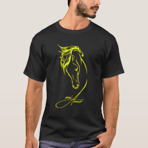 Ein Herz für Pferdereiten mit Liebe für T-Shirt