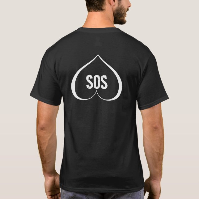 EIN HERZ IN DISTRESS SCHEIDET, was T-Shirt (Rückseite)