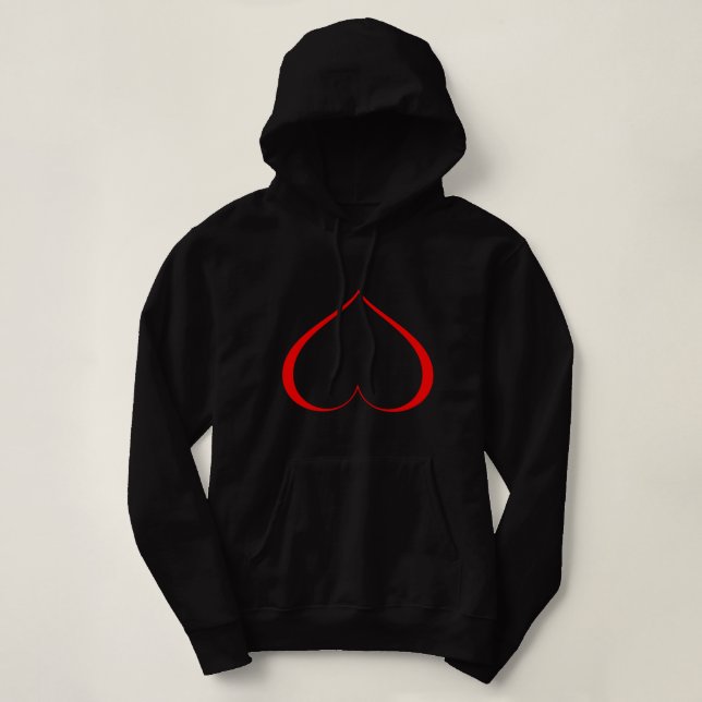 EIN HERZ IN DISTREUE Rot Hoodie (Design vorne)