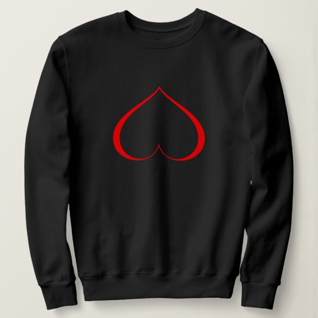 EIN HERZ IN DISTREUE Rot Sweatshirt (Design vorne)