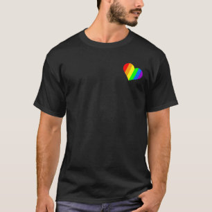 Ein Herz in Regenbogenfarben T-Shirt