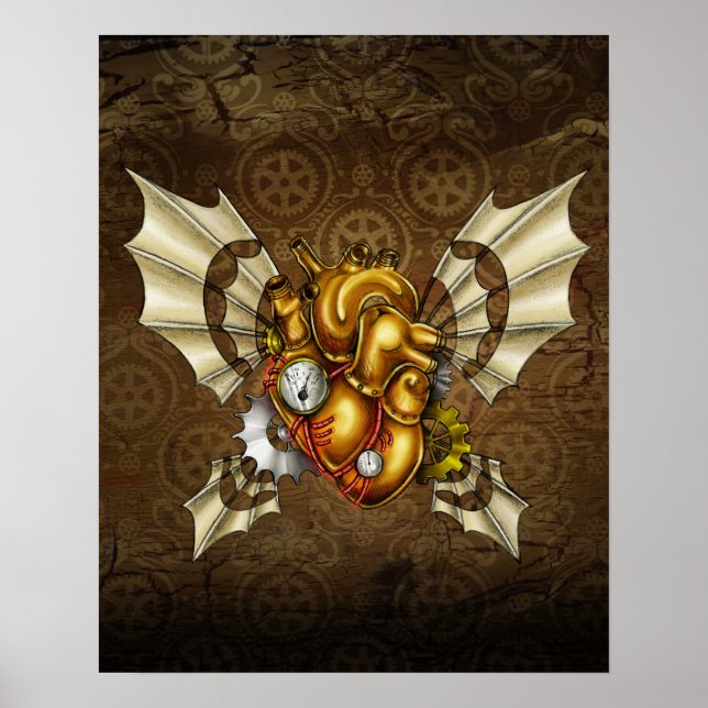 Ein Herz, um das Flugplakat zu nehmen— Rot Poster (Vorne)