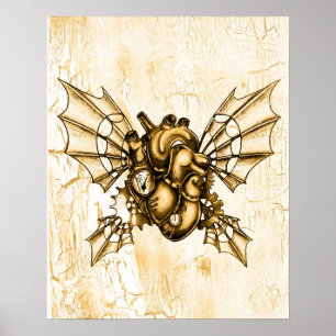 Ein Herz, um das Flugplakat zu nehmen - Sketch Poster