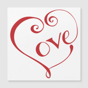 Ein Herz voller Liebe auf dem Roten Platz Magnetkarte