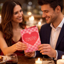 Ein herzlicher Valentinstag für ihn Feiertagskarte