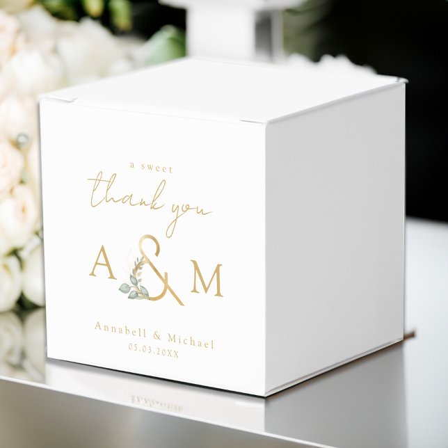 Ein herzliches Dankeschön! Eukalyptus Ampersand Geschenkschachtel (Von Creator hochgeladen)