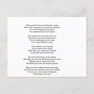 Ein herzliches Dankeschön Postkarte