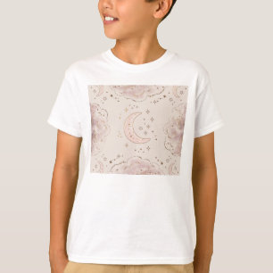 Ein himmlisches Thema mit Sternen, Monden und Wolk T-Shirt