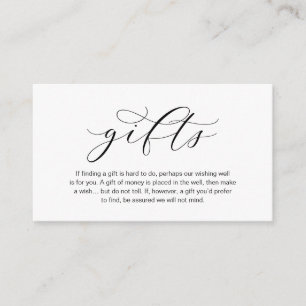 Ein Hinweis auf Geschenke, schöne Eleganz Luxus en Begleitkarte
